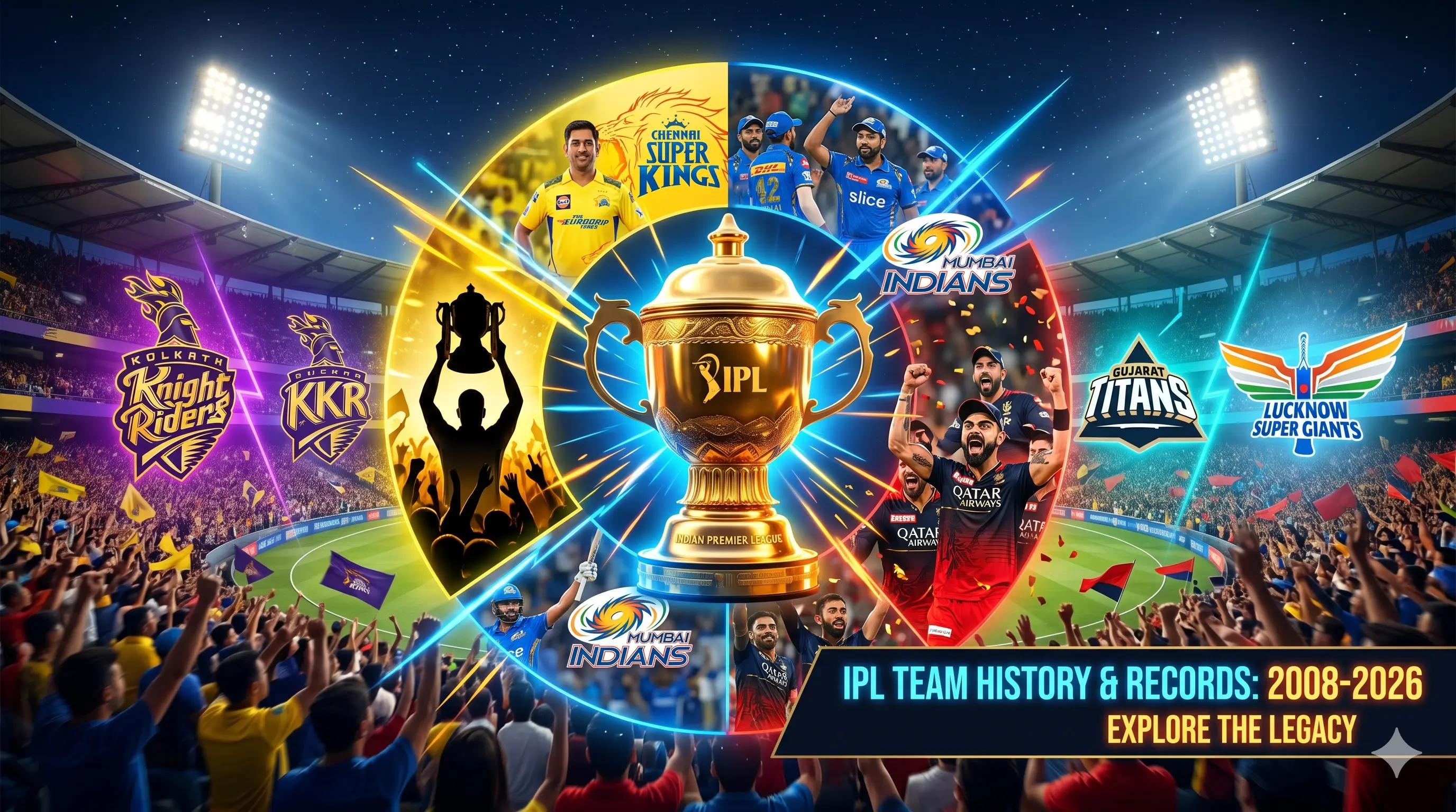 IPL History of All 10 Teams: Champions, Records & Franchise Evolution